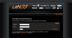 Desktop Screenshot of lanitex.hu